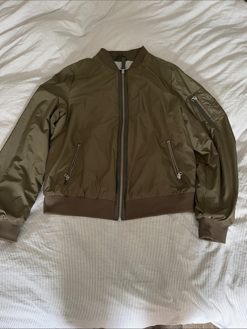 Mackage Olive Green Bomber Jacket